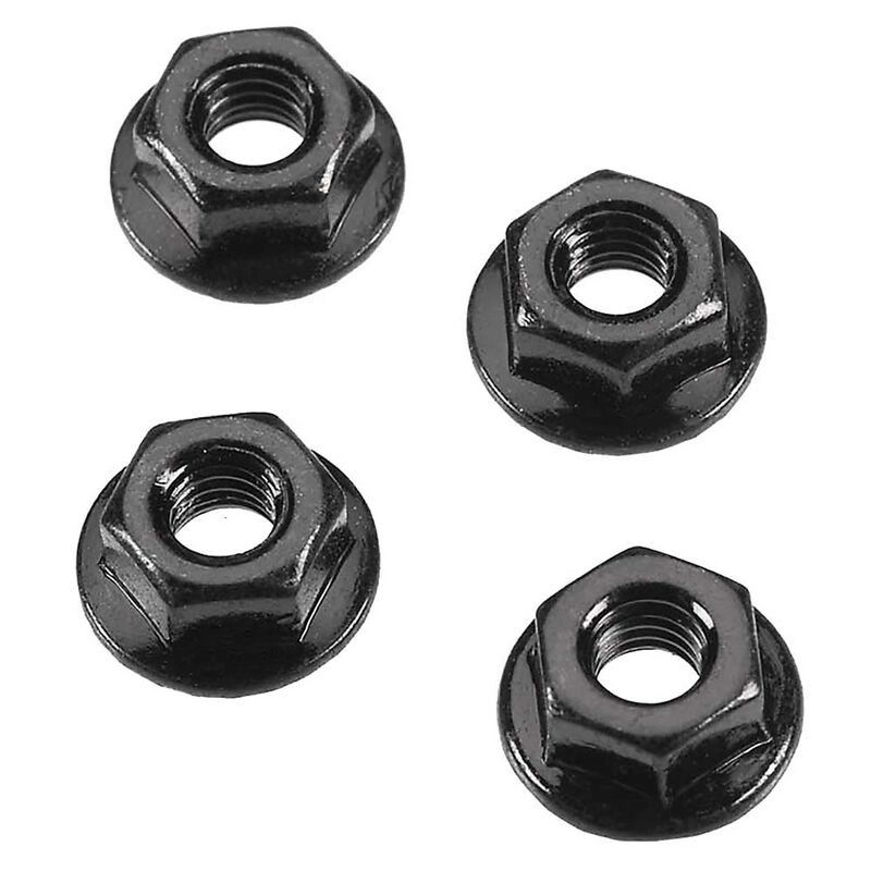 ARRMA hjulmuttrar med räfflad fläns 4 mm, 4 st – ARAC9750