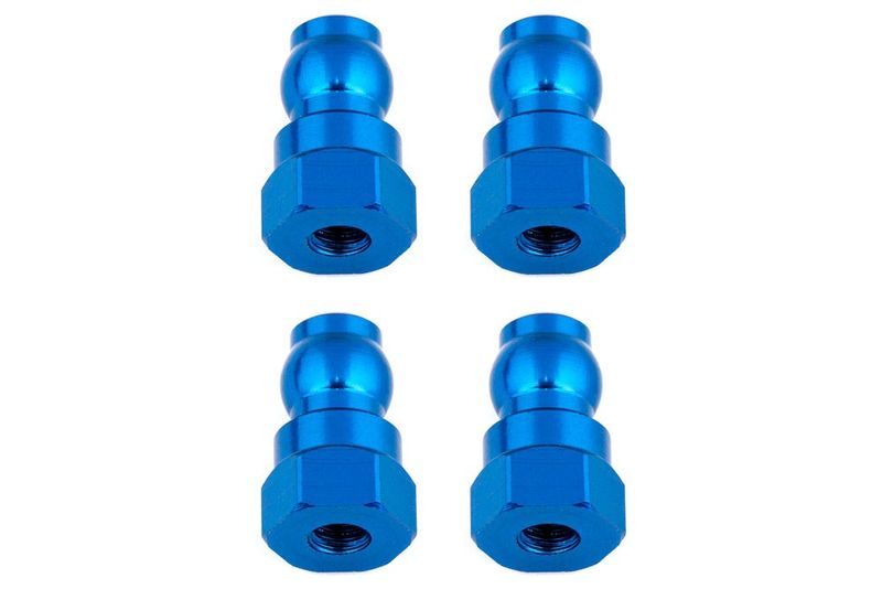 AS91816 Stötdämpar Hylsor 12mm Blå Alu Ass B6.2/B6.3