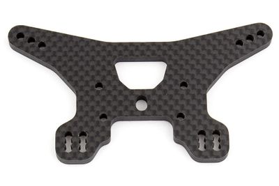 REAR SHOCK TOWER, WOVEN CARBON FIBRE TEAM ASS B64