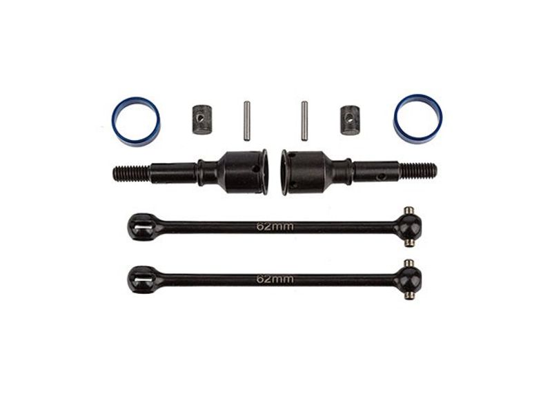 Drivaxel Set Bakre CVA Team Associated RC10B74
