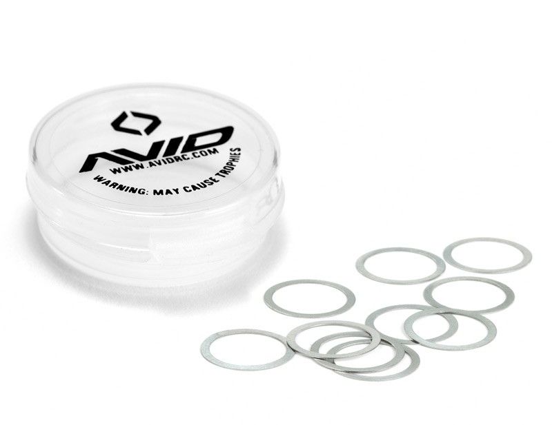 Shims 8x10x0.1mm Rostfritt Stål AVID