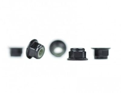 Låsmutter M4 Fläns Aluminium Avid