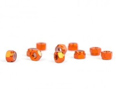 Låsmutter M3 Aluminium Orange 10 st. AVID