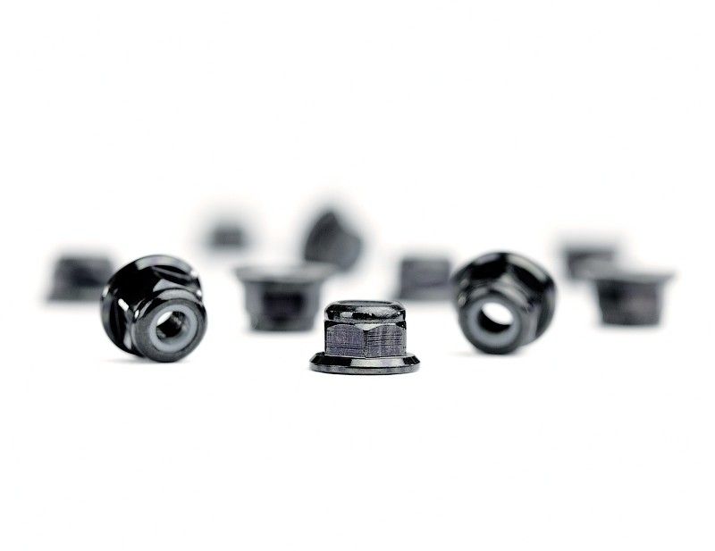 Låsmutter M3 Fläns Aluminium Avid