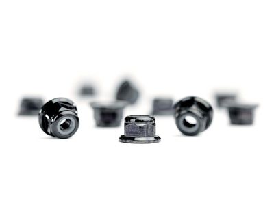 Låsmutter M3 Fläns Aluminium Avid