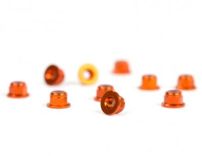 Låsmutter M3 Fläns Aluminium Avid