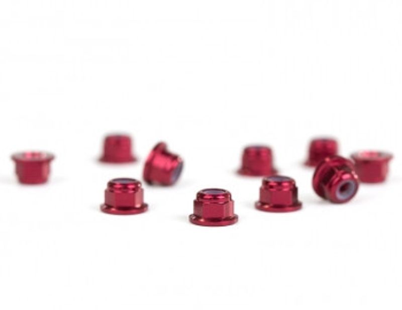 Låsmutter M3 Fläns Aluminium Avid