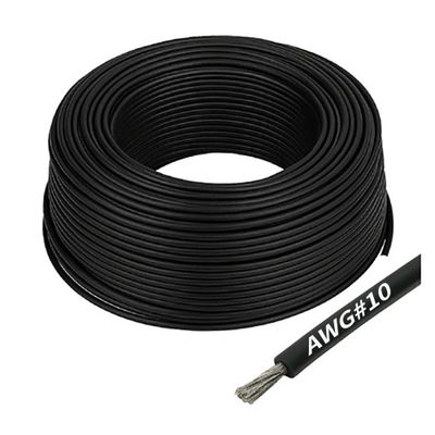 Gens ace silikonkabel AWG 10, svart, 1 m