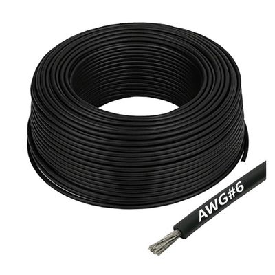 Gens ace silikonkabel AWG 6, svart, 1 m