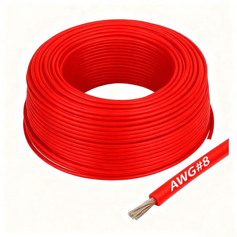 Gens ace silikonkabel AWG 8, röd, 1 m