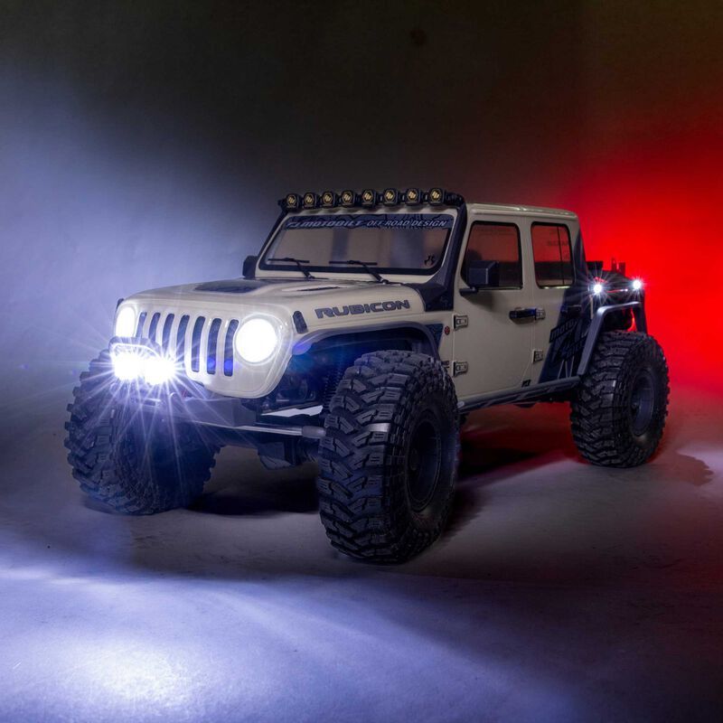 Axial 1/10 SCX10 III Motobilt Waypoint Jeep JT Gladiator 4X4 RTR Rock Crawler, Tan