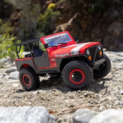 Axial SCX30 Jeep CJ-7 GenRight 4X4 RTR 1/30 – Röd med batteri och laddare