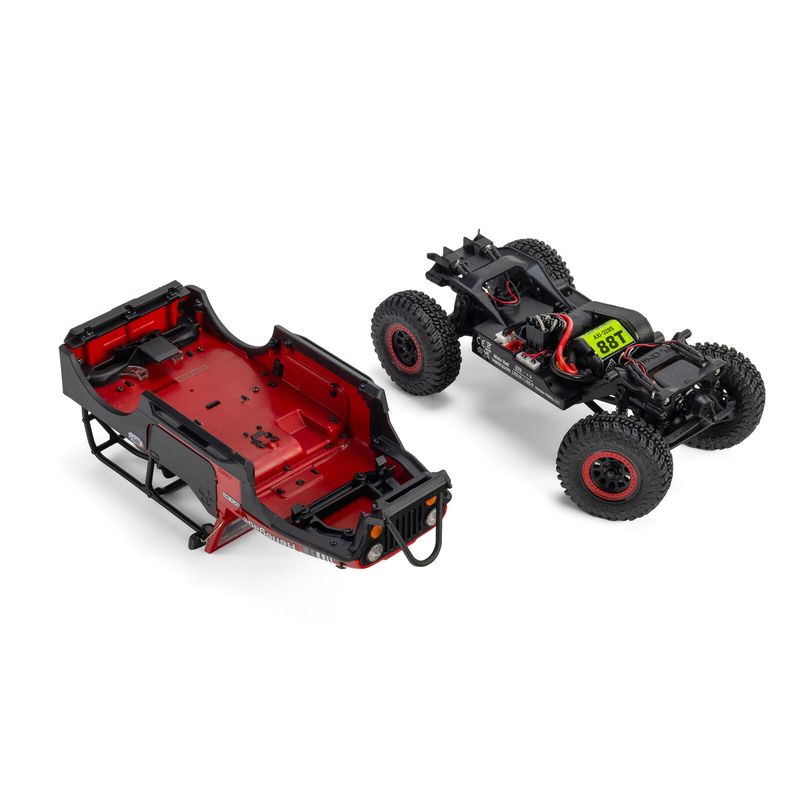 Axial SCX30 Jeep CJ-7 GenRight 4X4 RTR 1/30 – Röd med batteri och laddare