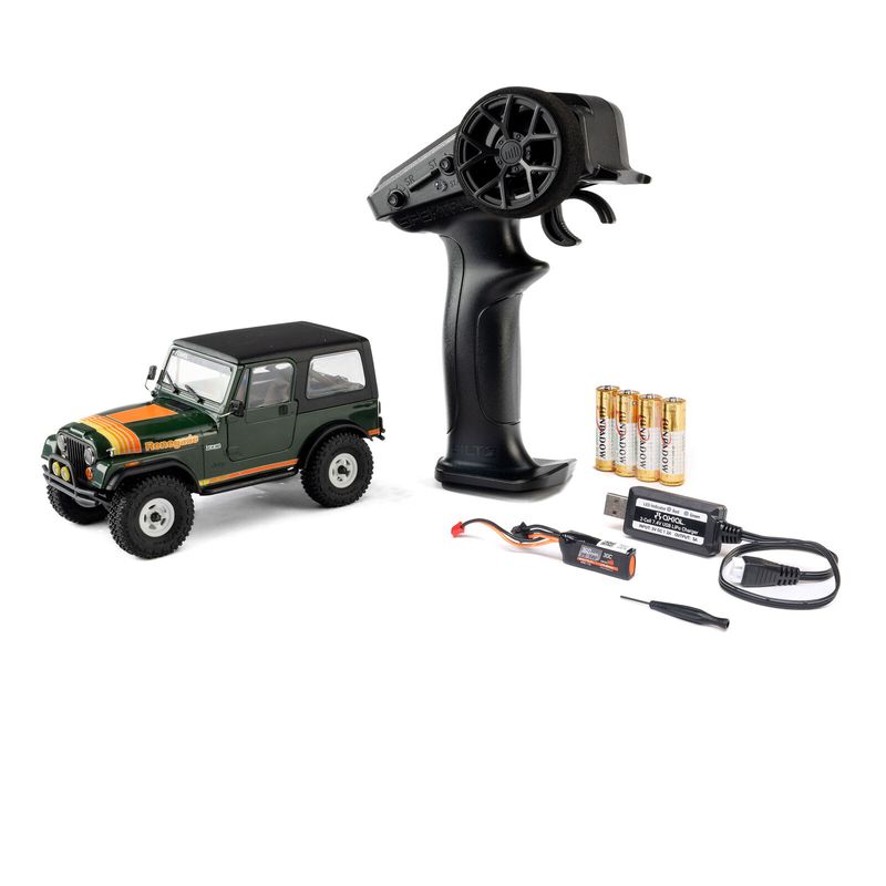 Axial SCX30 Jeep CJ-7 Classic 4X4 RTR 1/30 – Grön med batteri och laddare