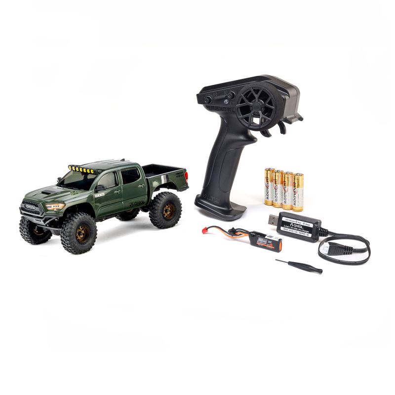 Axial 1/30 SCX30 Toyota Tacoma TRD Pro 4X4 RTR Rock Crawler Grön - Batteri & Laddare ingår