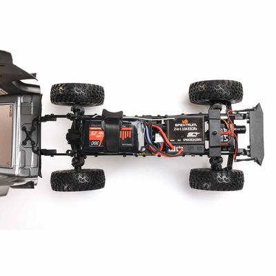 1/24 SCX24 2019 Jeep Wrangler JLU CRC 4X4 RTR Borstad Rock Crawler (inkl. batteri/laddare) Grå