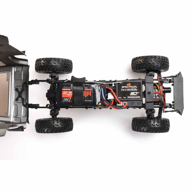 1/24 SCX24 2019 Jeep Wrangler JLU CRC 4X4 RTR Borstad Rock Crawler (inkl. batteri/laddare) Grå