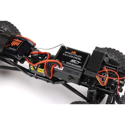 1/24 SCX24 Jeep JT Gladiator 4X4 RTR Borstad Rock Crawler (inkl. batteri/laddare) Svart