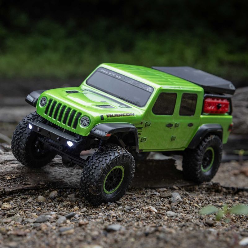 1/24 SCX24 Jeep JT Gladiator 4X4 RTR Brushed Rock Crawler (inkl. batteri/laddare) Grön
