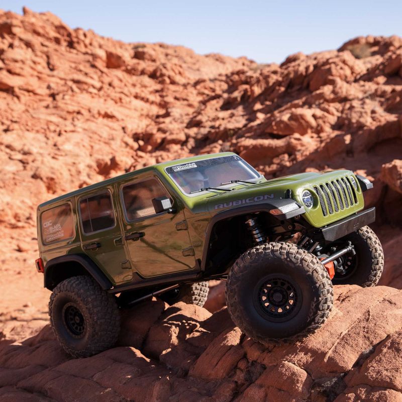 1/6 SCX6 Jeep JLU Wrangler 4X4 RTR Brushless Rock Crawler Grön