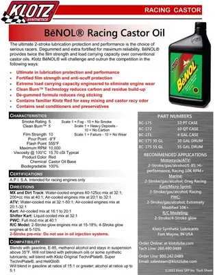 Benol Recinolja Klotz 0.47L