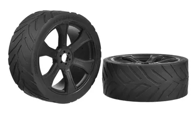 XL6S däck - Sprint RXA - Street Tires - Low Profile - Limmade på Svarta fälgar - 1 Par
