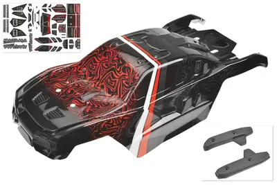 Polycarbonat kaross - Kagama Limited Edition - målad - klippt - dekaler - Red Color - 1 st