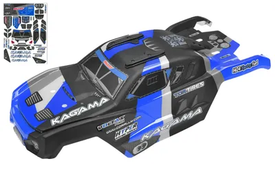 Polycarbonat kaross - Kagama XP 6S - målad - klippt - dekaler - Blue Color - 1 st