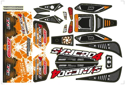 Dekalkit kaross - Syncro - Pre-Cut - Orange  - 1 st