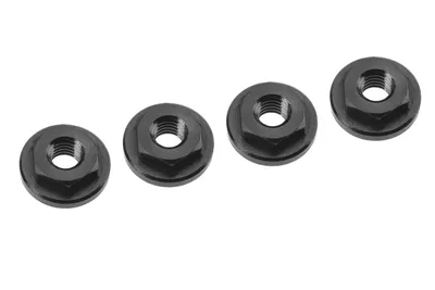 Muttrar till sidoskydd - Aluminum - Svart - 4 st