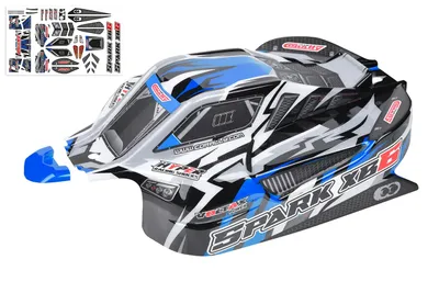 Polycarbonat kaross - Spark XB6 - målad - klippt - dekaler - Color Blue - 1 st