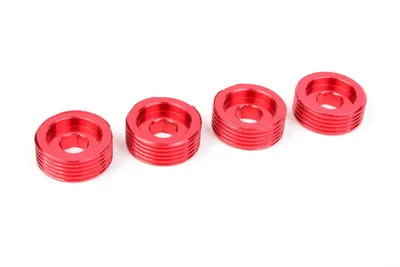 Pivot Ball justermutter - Aluminum - Red - 4 st