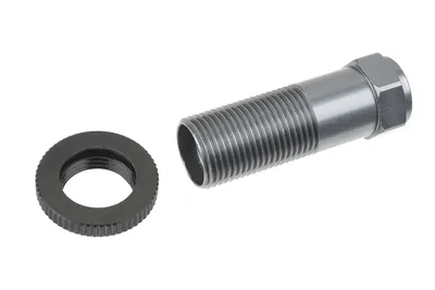 Servoräddare torn inkl. mutter - Aluminum - Titanium - Svart - 1 Set