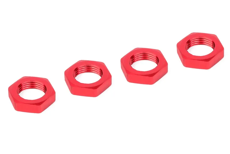 Hjulmutter - Aluminum - Red - 4 st