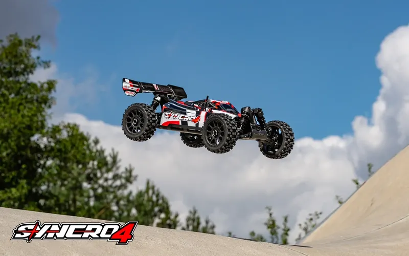 Team Corally - SYNCRO-4 - RTR - Röd - Borstlös 3-4S