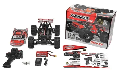 Team Corally - PUNISHER XD - RTR - Borstad 2S (inkl. batteri/laddare)