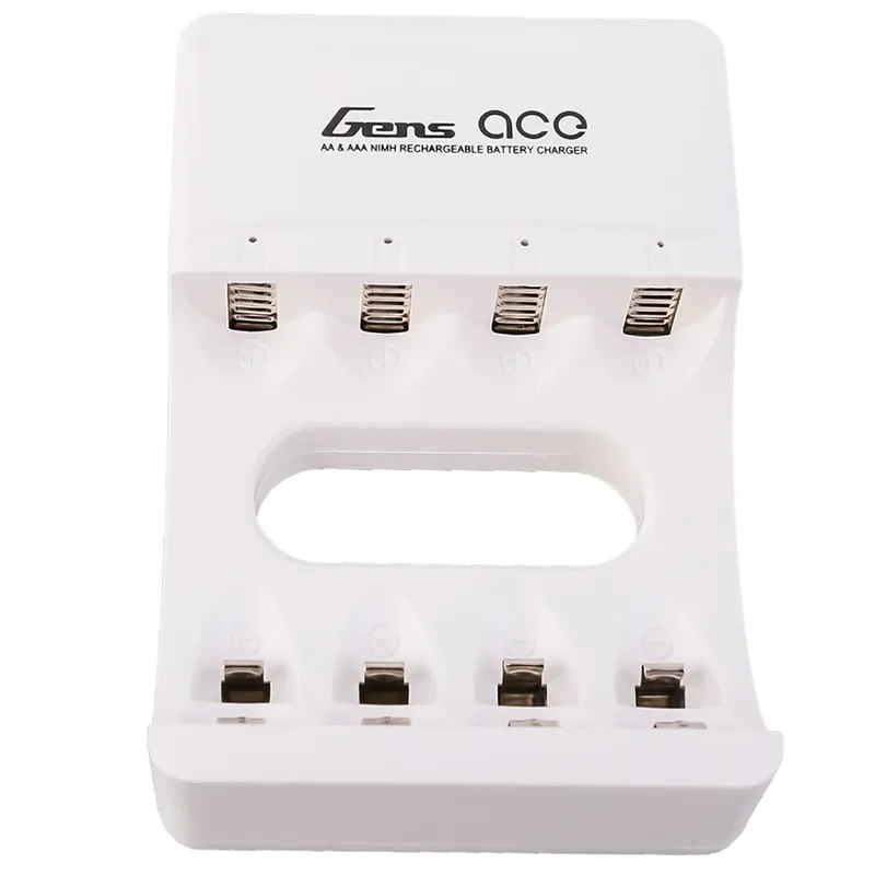 Gens ace AA/AAA NiMH Batteriladdare – 4 platser, USB