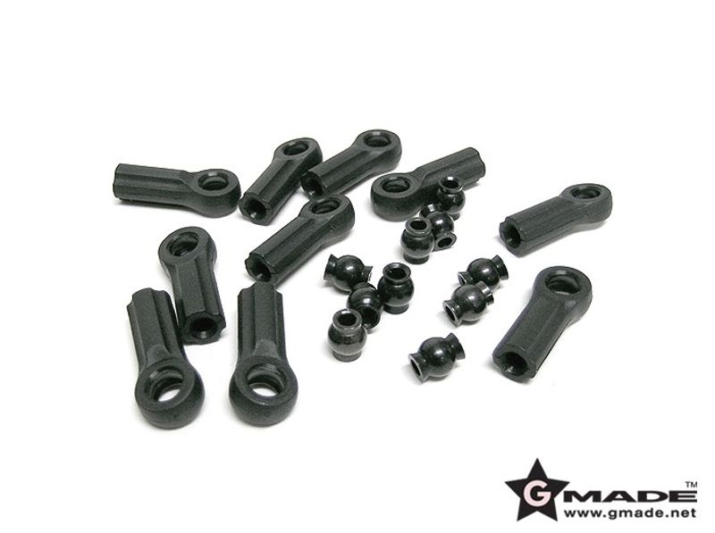 Rod End M4 med 6.8mm Stålkula GMADE R1