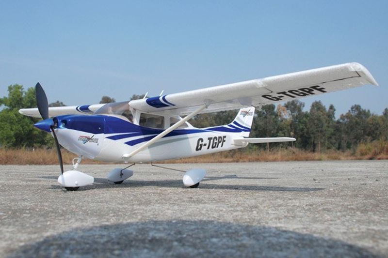 TOP GUN PARK FLITE CESSNA 182 SKYLANE RTF MODE 2 - BLÅ