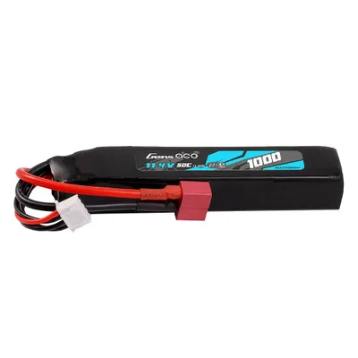 Gens ace 1000mAh 3S 50C 11.4V HV LIPO-batteri med Deans(T)
