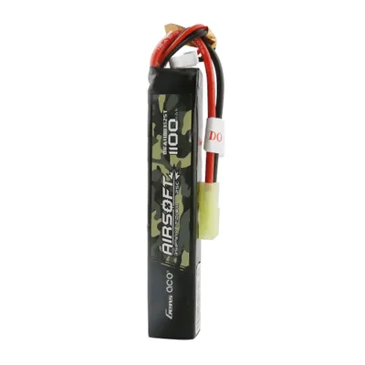 Gens ace 25C 1100mAh 3S1P 11.1V Airsoft Gun Lipo-batteri med mini Tamiya-plugg