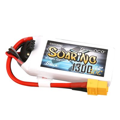 Gens ace Soaring 1300mAh 2S 7,4V 30C LiPo-batteri med XT60 – produktbild 3