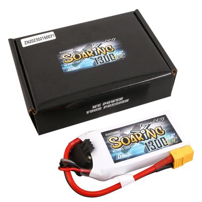 Gens ace Soaring 1300mAh 2S 7,4V 30C LiPo-batteri med XT60 – produktbild 5