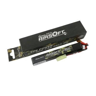 Gens ace 25C 1400mAh 2S1P 7.4V Airsoft Gun Lipo-batteri med mini Tamiya-kontakt