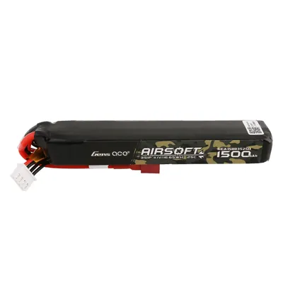 Gens ace 25C 1500mAh 3S1P 11.1V Airsoft Gun Lipo-batteri med T-kontakt