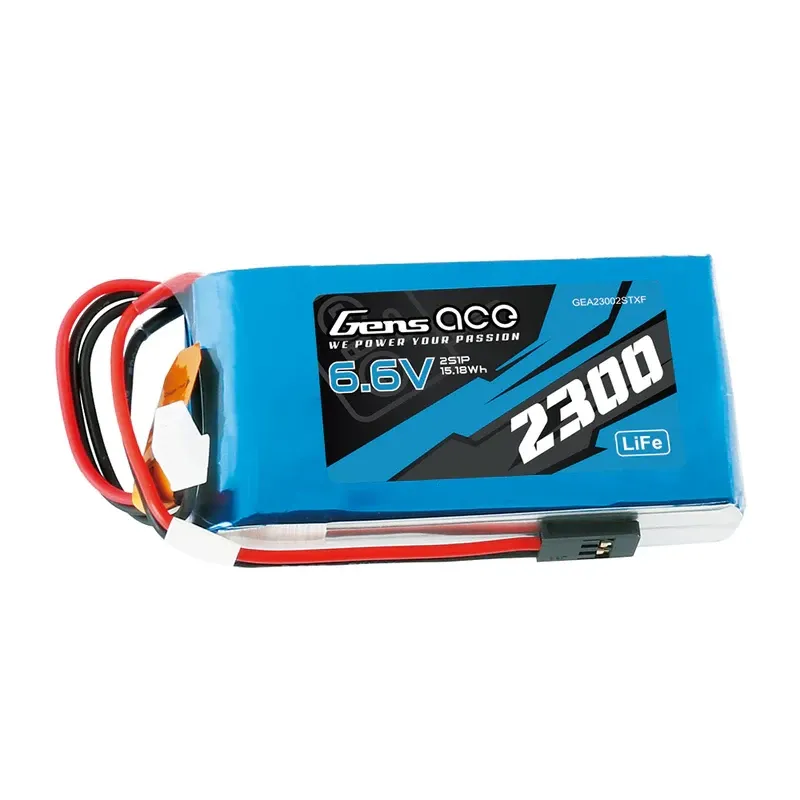 Gens ace 2300mAh 6.6V 2S1P Li-Fe Batteri för sändare