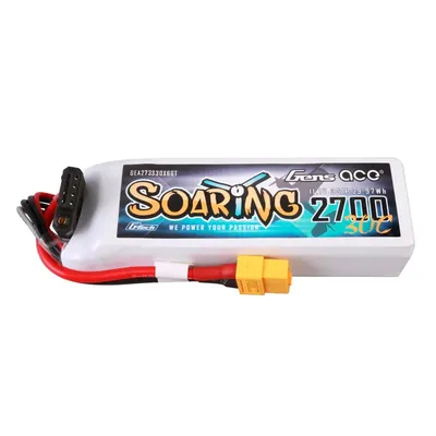 Gens ace G-Tech Soaring 2700mAh 11.1V 30C 3S1P LiPo Batteri med XT60