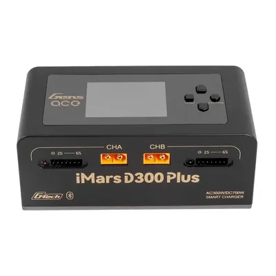 Gens ace iMars D300 Plus Smart Charger | Dual-Channel | G-tech | EB Svart