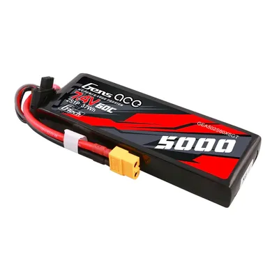 Gens ace G-Tech 5000mAh 7.4V 60C 2S1P Lipo Hardcase XT60 Kontakt