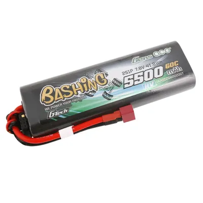 Gens ace G-Tech 5500mAh 7.6V 2S1P 60C HV car Lipo Battei DEAN Kontakt